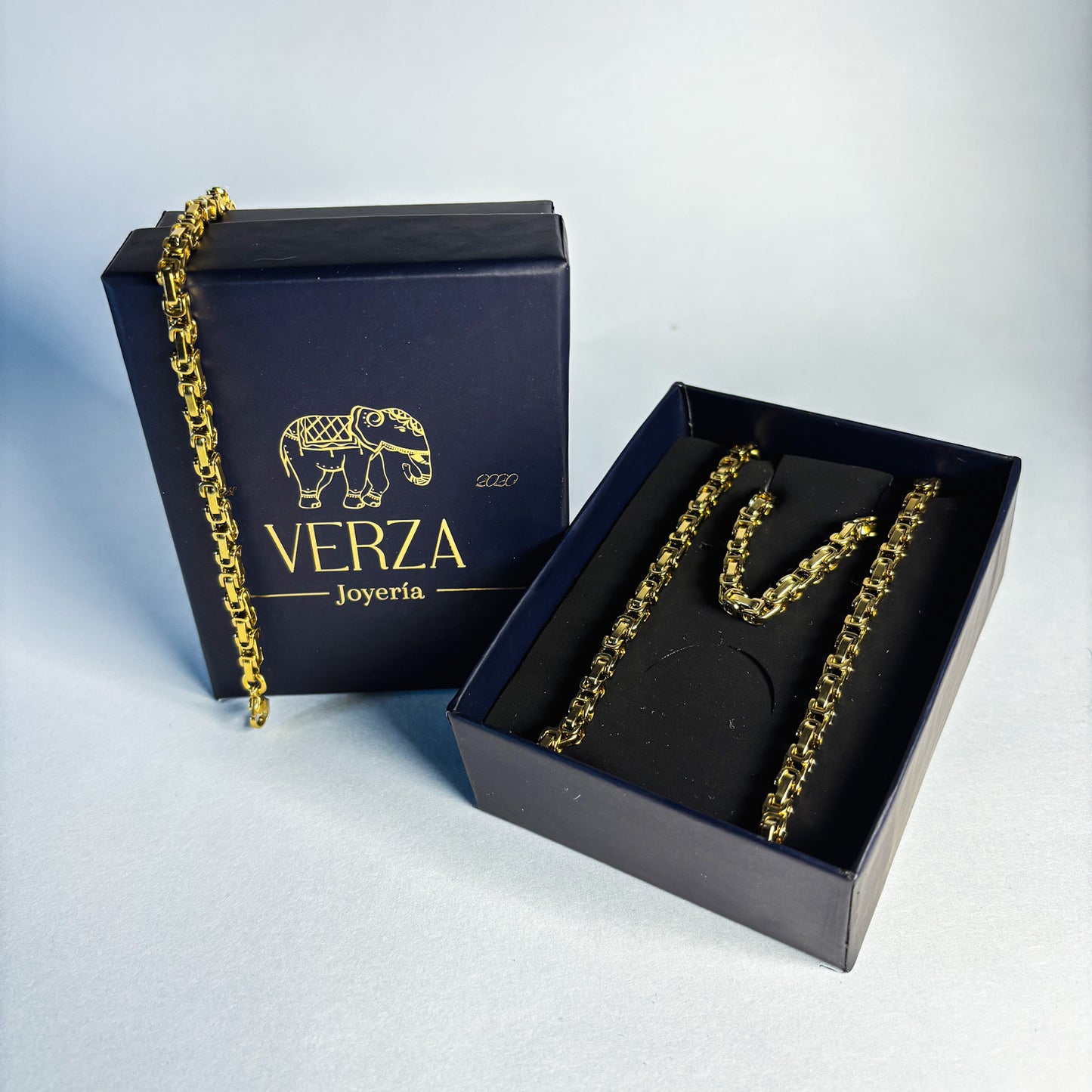 Cadena Rustica + Pulsera + Dije Opcional