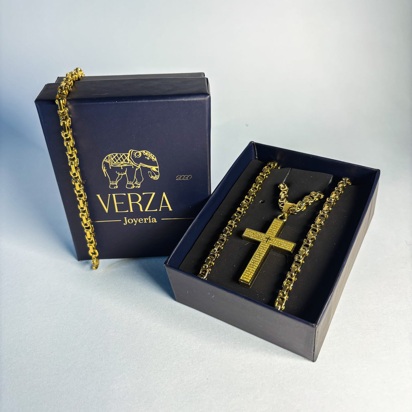 Cadena Rustica + Pulsera + Dije Opcional