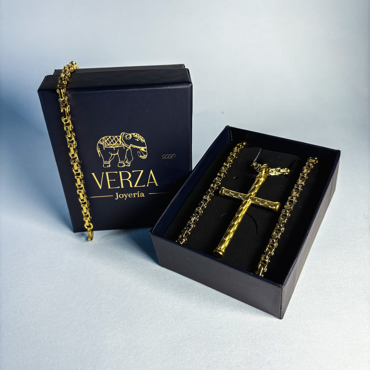 Cadena Rustica + Pulsera + Dije Opcional